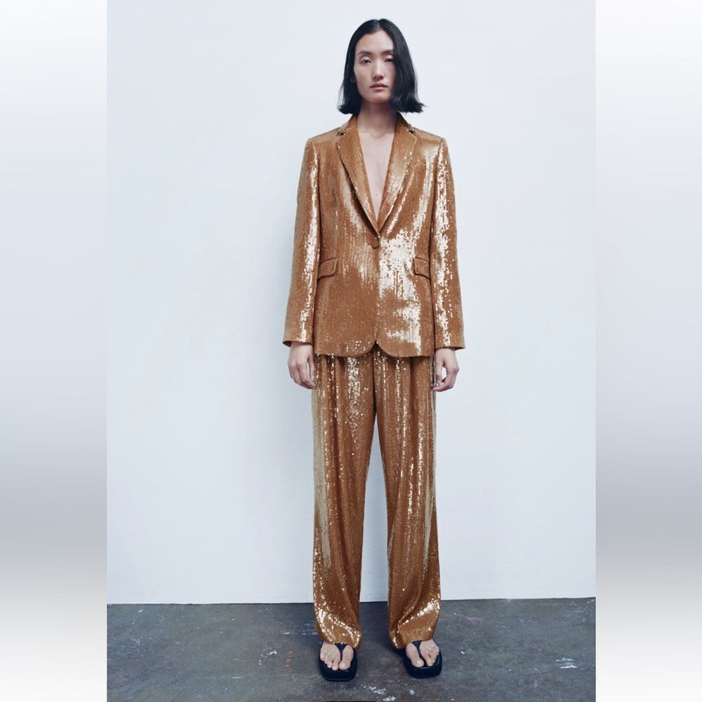 ZARA SEQUIN PANTS LIMITED EDITION 2503/008/015/024 - Picture 3 of 5